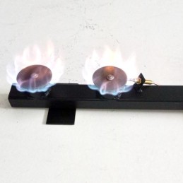 Gasbrenner-Set 2-flammig,Einschubbrenner,22KW,70cm,Flammenüberwachung